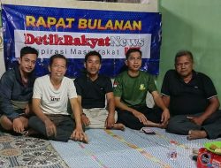 Tingkatkan Silaturahmi dan Profesionalisme Jurnalis, Media Detik Rakyat News.com Gelar Rapat Rutin Bulanan