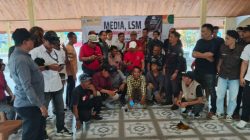 Puluhan Wartawan, dan LSM Kabupaten Lebak  Sikapi Polemik akun tiktok Abah 80. 
